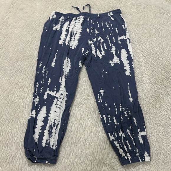 Blue tie dye print lounge summer elastic pants size xxl - Picture 6 of 6